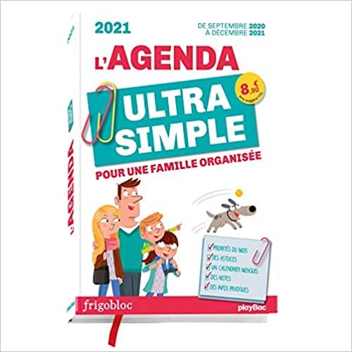 Agenda ultra simple pour une famille organisée ! De Sept 2020 à Déc 2021 (P.BAC FRIGOGAMM) indir