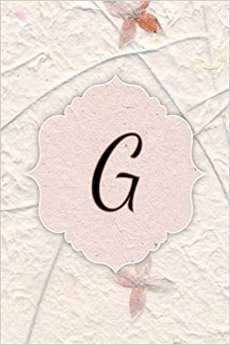 indir G: Western Wallflower Petal Journal, Monogram Initial Letter G Lined Pages Flower Notebook