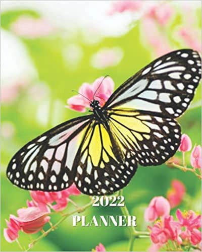 2022 Planner: Beautiful Butterfly - Monthly Calendar with U.S./UK/ Canadian/Christian/Jewish/Muslim Holidays– Calendar in Review/Notes 8 x 10 in.-Insects Nature Animals For Work Business School indir