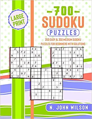 indir 700 Sudoku Puzzles: 350 Easy &amp; 350 Medium Sudoku Puzzles for Beginners with Solutions