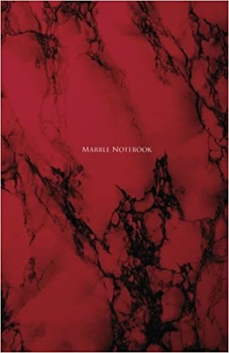 Marble Notebook: Red Marble Notebook: A5(5.5 x 8.5)130 Blank Pages: Notebook To Write in: Perfect gift for her, mom and grandma indir