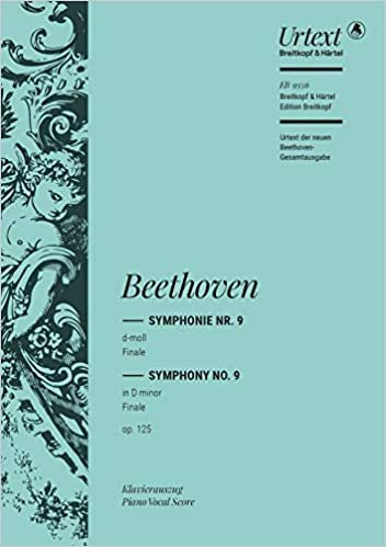 Symphonie Nr. 9 d-moll op. 125 Finale mit der Ode an die Freude - Breitkopf Urtext - Klavierauszug (EB 9356) indir