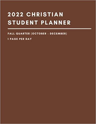 Hesed Publishing 2022 Christian Student Planner - Fall Quarter (October - December) - 1 Page Per Day: This Three-Month Planner Fills A Gap | Includes Daily Bible Reading Plan and Spaces to Record Your Reflections | تكوين تحميل مجانا Hesed Publishing تكوين