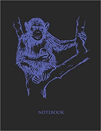 اقرأ Chimpanzee Notebook: College Wide Ruled Notebook - Large (8.5 x 11 inches) - 110 Numbered Pages - Blue Softcover الكتاب الاليكتروني 