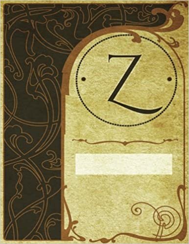 Monogram "Z" Sketchbook: Blank Art Pad Notebook Journal (Monogram NouveauTwo 150 Sketch, Band 26) indir