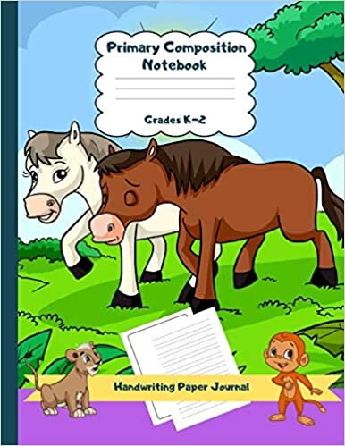 indir Primary Composition Notebook Grades K-2 Handwriting Paper Journal: Horses Theme Dashed Mid Line School Exercise Book Plus Sketch Pages for Boys and ... Haddi Handwriting Practice Paper, Band 39)
