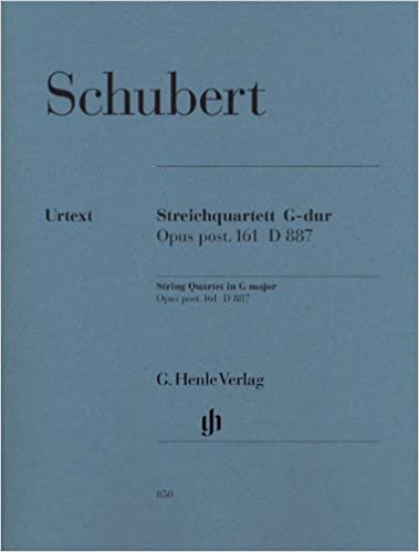 String Quartet G major op.post D887 - 2 Violin, Viola & Cello - (HN 850) indir