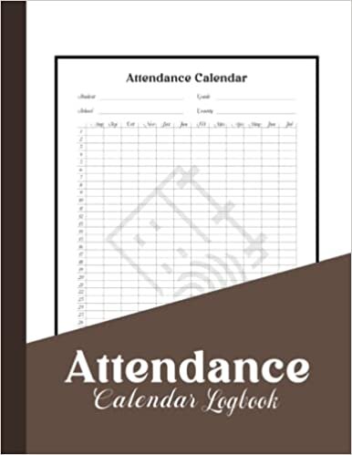 ダウンロード  Attendance Calendar Logbook: Solid Color Background Attendance Logbook & Attendance Calendar Logbook Teacher And Student. 本