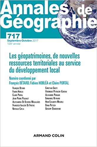 Annales de géographie n° 717 (5/2017) indir