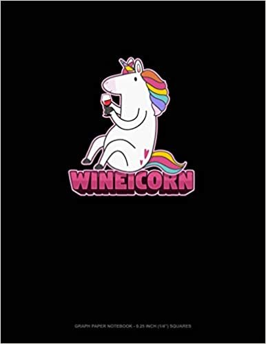 indir Wineicorn: Graph Paper Notebook - 0.25 Inch (1/4&quot;) Squares