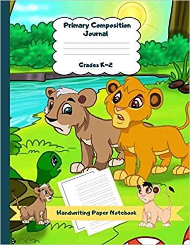 indir Primary Composition Journal Grades K-2 Handwriting Paper Notebook: Turtle Lion Theme Dashed Mid Line School Exercise Book Plus Sketch Pages for Boys ... Haddi Handwriting Practice Paper, Band 27)
