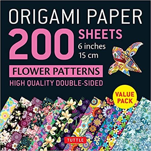 اقرأ Origami Paper 200 sheets Flower Patterns 6" (15 cm): Double Sided Origami Sheets Printed with 12 Different Designs (Instructions for 6 Projects Included) الكتاب الاليكتروني 
