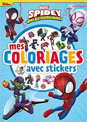 تحميل SPIDEY ET SES AMIS EXTRAORDINAIRES - Mes Coloriages avec stickers - MARVEL