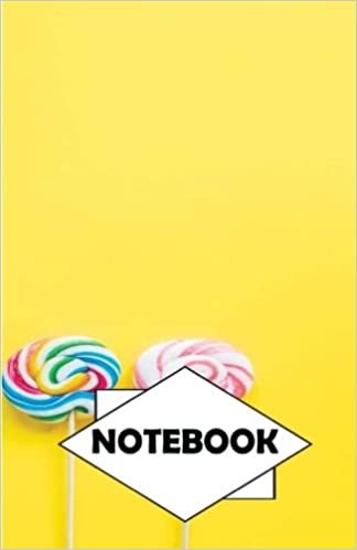 Notebook: Dot-Grid, Graph, Lined, Blank Paper: Christmas candy: Small Pocket diary 110 pages, 5.5" x 8.5"