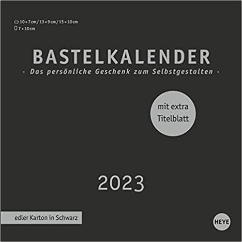 ダウンロード  Premium-Bastelkalender schwarz klein 2023 本
