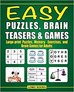 تحميل Easy Puzzles, Brain Teasers &amp; Games: Large-print Puzzles, Memory Exercises, and Brain Games for Adults