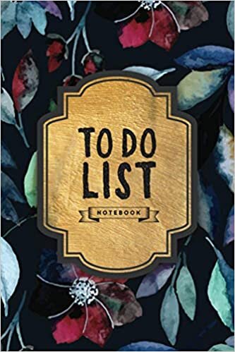 indir To Do List Notebook: Simple To Do Lists Planner with 3 Top Priorities: For Work and Time Management, Modern Watercolor Florals Art Cover