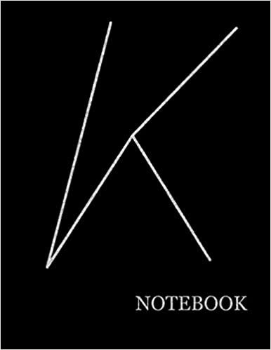 indir Personalized K Initial Letter Black Notebook| Personalized K Initial Letter Black Notebook Grid Sturdy High Quality Premium White Paper 8.5x11 200 pages| (Luxury Silver, Band 1)