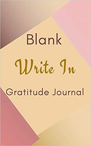 تحميل Blank Write In Gratitude Journal (Gold Brown Pink Abstract Art Cover)