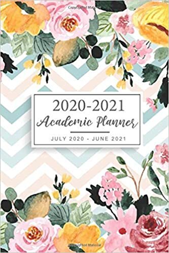 2020-2021 Academic Planner July 2020 - June 2021: Beautiful Floral Cover | 2020-2021 Academic Year Weekly and Monthly | 12 Months Yearly Calendar ... Year, Daily Weekly & Monthly Planner, Band 9) indir