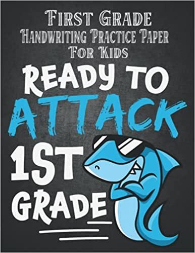 indir First Grade Handwriting Practice Paper For Kids 1st Grade Ready Shark: Massive 200 Pages Letter Handwriting Workbook Alphabet Tracing Paper, 1st Grade ... Paper For Beginners Handwriting Notebook