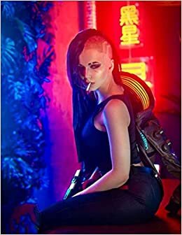 indir Sketchbook: Cyberpunk Girl Themed Gift for V Fans / Blank Paper for Drawing and Sketching: The perfect notebook to save all your sketches and drawings!