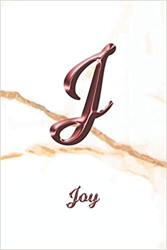 indir Joy: Sketchbook | Blank Imaginative Sketch Book Paper | Letter J Rose Gold White Marble Pink Effect Cover | Teach &amp; Practice Drawing for Experienced &amp; ... Doodle Pad | Create, Imagine &amp; Learn to Draw