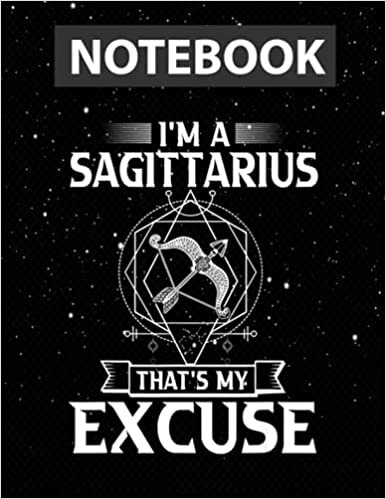 Zodiac sign s November December Birthday Sagittarius / Notebook Journal Line / Large 8.5''x11'' indir