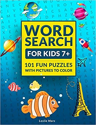 Word Search for Kids: Puzzle Book for Ages 7 and Up - 101 Fun Puzzles with Pictures to Color