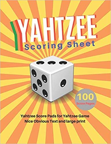 indir Yahtzee Scoring Sheet: V.7 Yahtzee Score Pads for Yahtzee Game Nice Obvious Text and large print yahtzee score card 8.5 by 11 inch