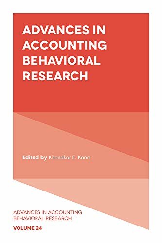 Advances in Accounting Behavioral Research (English Edition) ダウンロード