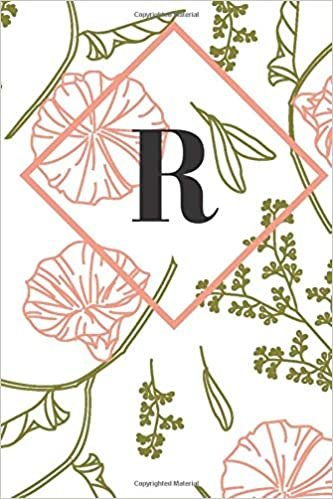 R: Monogram Initial "R" Notebook for Women and Girls, indir