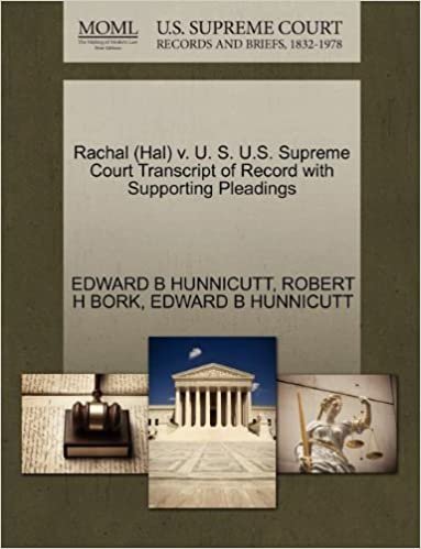 indir Rachal (Hal) v. U. S. U.S. Supreme Court Transcript of Record with Supporting Pleadings