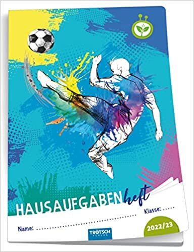 Troetsch Hausaufgabenheft Grundschule 2022/2023 Fussball: Planer Schuelerkalender Hausaufgabenheft Timer fuer die Grundschule
