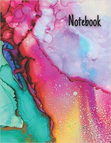 Notebook: Colorful Watercolor Lined Journal.