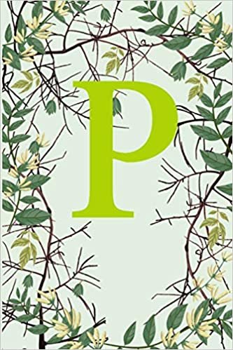 indir P: Letter P Monogram Initials Green Tree Branches Nature Notebook &amp; Journal