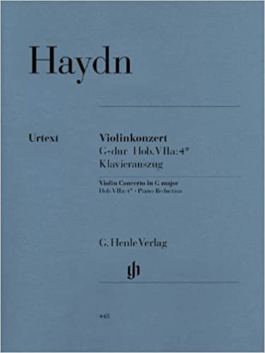 Concerto for Violin and Orchestra G major  Hob. VIIa:4 - violin and orchestra - piano reduction with solo part - (HN 448) indir