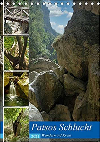 Patsos Schlucht. Wandern auf Kreta (Tischkalender 2021 DIN A5 hoch): Zauberhafte, schattige Schlucht auf Kreta (Monatskalender, 14 Seiten )