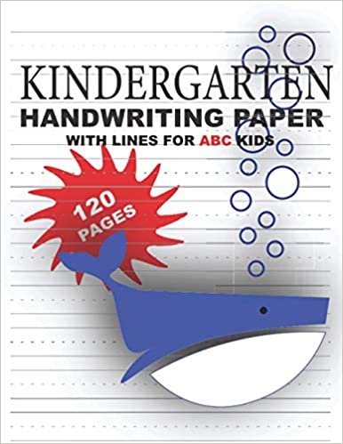 ダウンロード  Kindergarten Handwriting Paper with Lines for ABC Kids: Easy Peasy Handwriting without Tears | Pretty Whale Cover (Handwriting Papers) 本