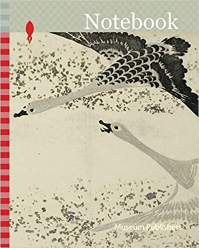 Notebook: Descending Geese, c. 1830, Utagawa Hiroshige 歌川 広重, Japanese, 1797-1858, Japan, Woodblock print, nagaban, surimono indir
