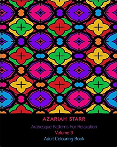 indir Arabesque Patterns For Relaxation Volume 9: Adult Colouring Book