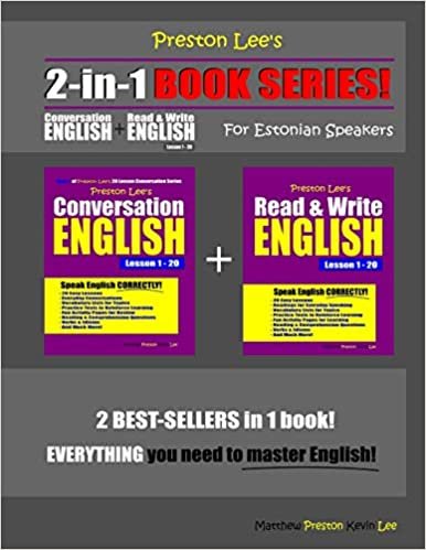 تحميل Preston Lee&#39;s 2-in-1 Book Series! Conversation English &amp; Read &amp; Write English Lesson 1 - 20 For Estonian Speakers