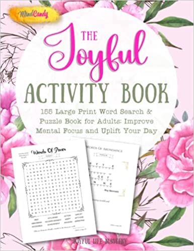 تحميل The Joyful Activity Book: 155 Large Print Word Search &amp; Puzzle Book for Adults: Improve Mental Focus and Uplift Your Day (Mind Candy Activity Books)