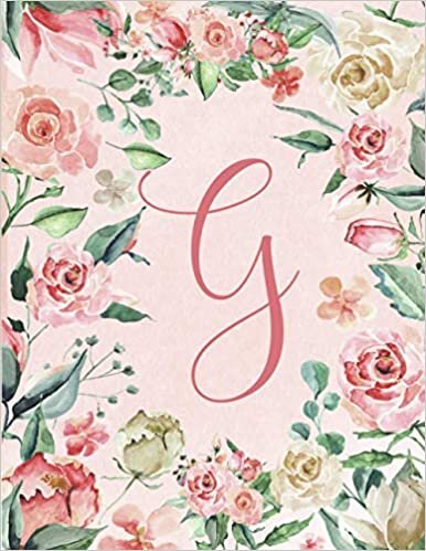 2021-2022 Monthly Calendar, Initial/Letter G Pink & Green Floral Wreath Design: Flowery Fun Pink & Beige Roses Month-at-a Glance Calendar, 8.5"x11" ... Wreath Design series 8.5x11 A-Z, Band 7) indir
