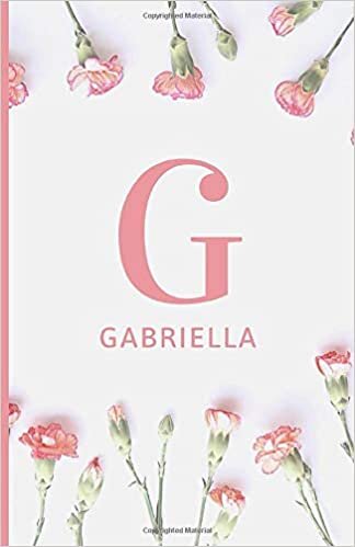 Gabriella: Notebook Journal with Pink Monogram Initial Letter G and Name indir