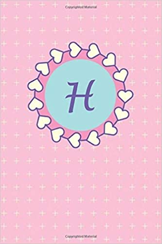 indir H: Cute Pink Monogram Initial Letter H for Girls / Medium Size Notebook with Lined Interior, Page Number and Date Ideal for Taking Notes, Journal, Diary, Daily Planner (Cute Monograms, Band 8)