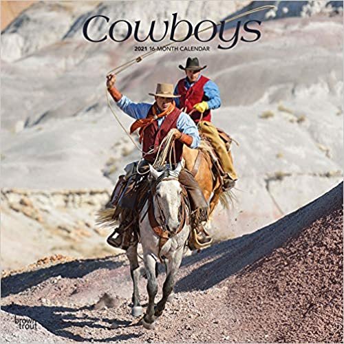 Cowboys 2021 - 16-Monatskalender: Original BrownTrout-Kalender [Mehrsprachig] [Kalender] (Wall-Kalender) indir