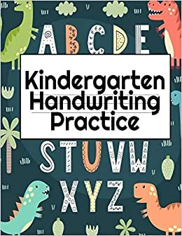 indir Kindergarten Handwriting Practice: A-Z Alphabet Writing With Cute Pictures - Draw &amp; Doodle Board For First ABC Words - 8.5&quot;x11&quot;, 130 Pages Pre-K Tracing Workbook