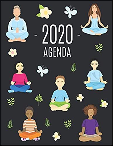 تحميل Yoga Méditation Agenda 2020: Agenda Quotidien - Janvier à Décembre 2020 - Calendrier avec Espaces pour Notes