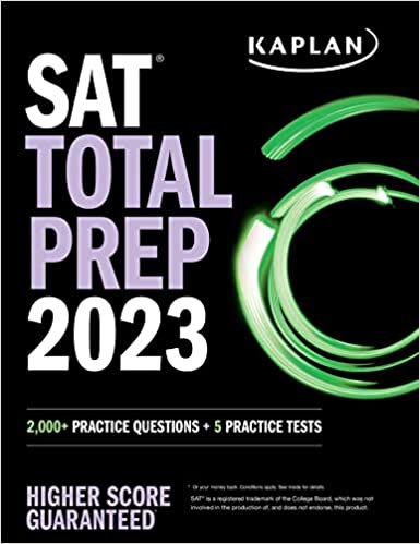 SAT Total Prep 2023: 2,000+ Practice Questions + 5 Practice Tests